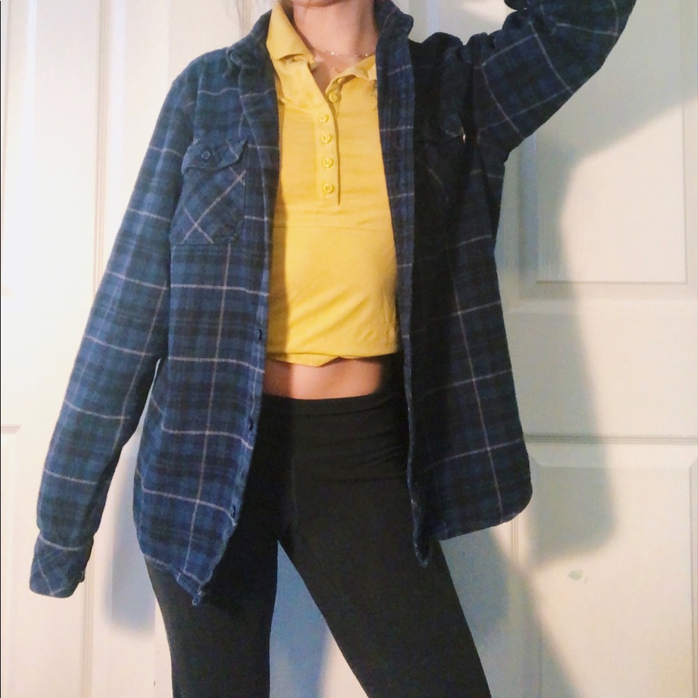 Y2K Dark Blue/Gray Flannel